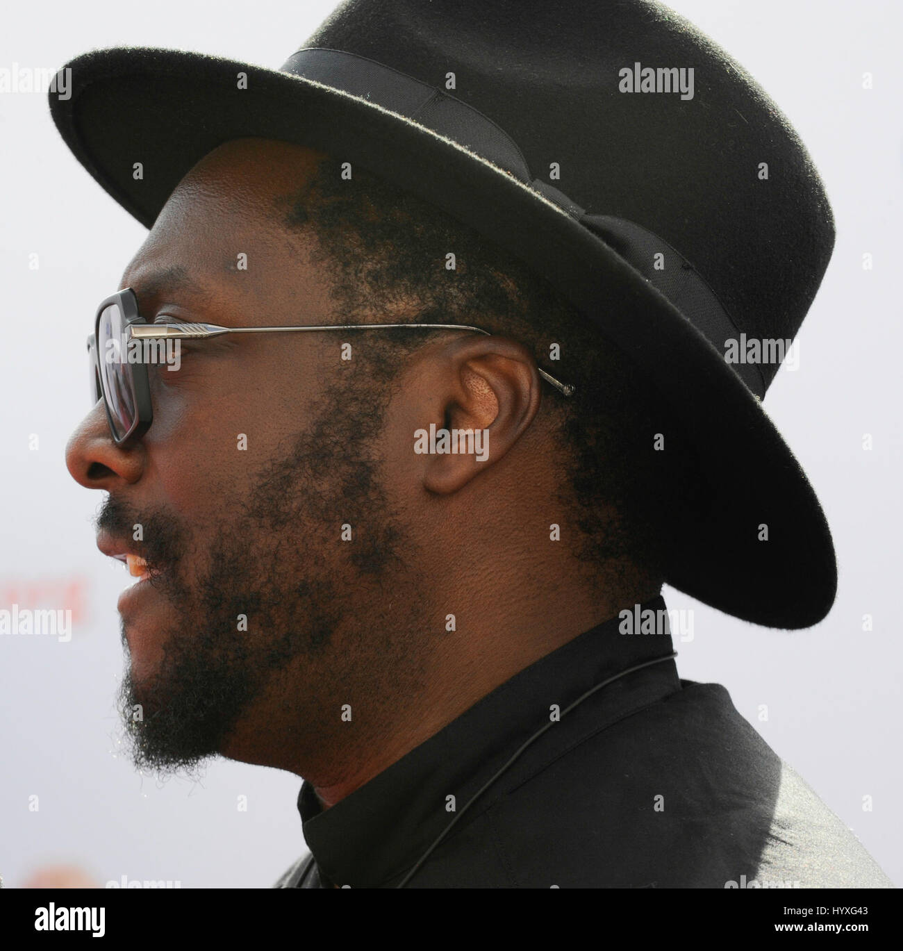 Produttore will.i.am arriva a pensare che l' iniziativa educativa per gli insegnanti e per gli studenti, ospitato da parte dell'industria dell'intrattenimento Foundation a Barker Hangar su settembre 11th, 2015 a Santa Monica, California. Foto Stock