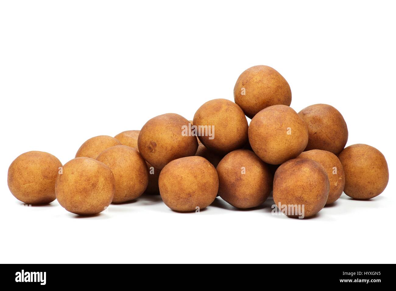 Il marzapane di patate fatte a Lubeck. Lubecca è una città in Germania e ben noto per il suo marzapane esperto artigianato e mestieri. Foto Stock