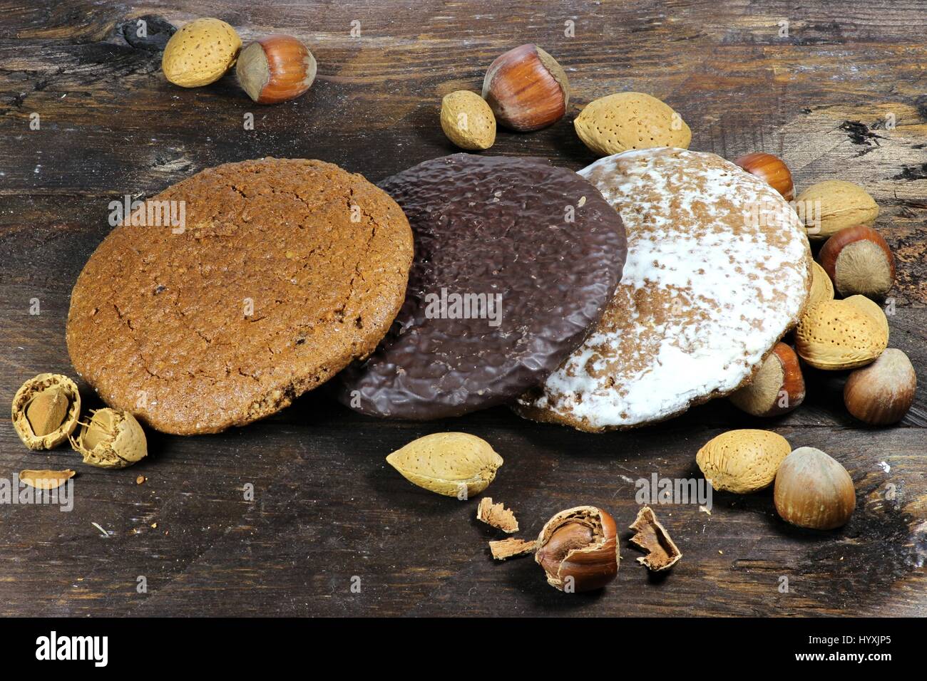 Gingerbread fatta di Norimberga. Norimberga è una città in Germania e ben noto per i suoi Gingerbread esperto artigianato e mestieri. Foto Stock