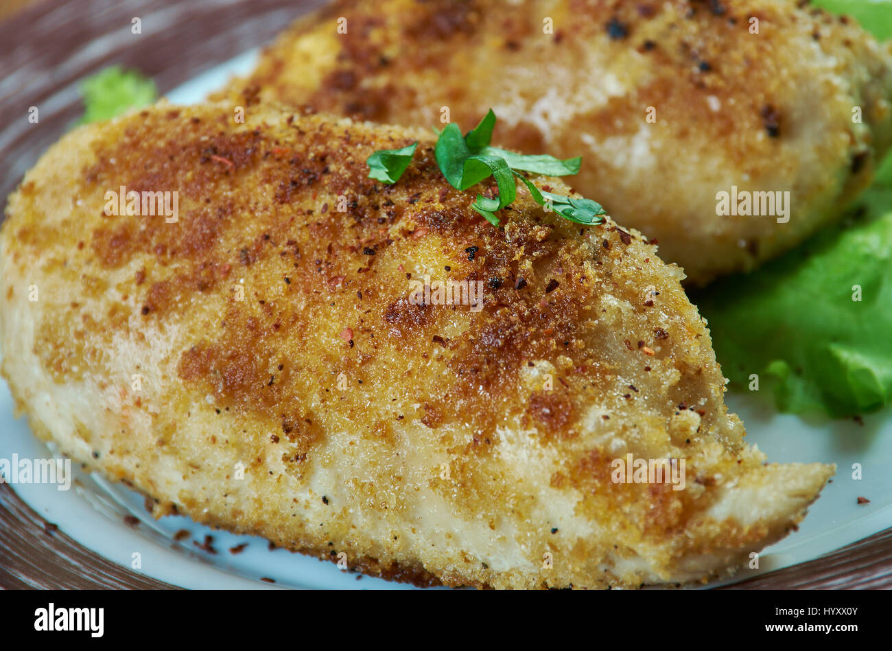 Casa bianca' nitido il pollo al forno Foto Stock