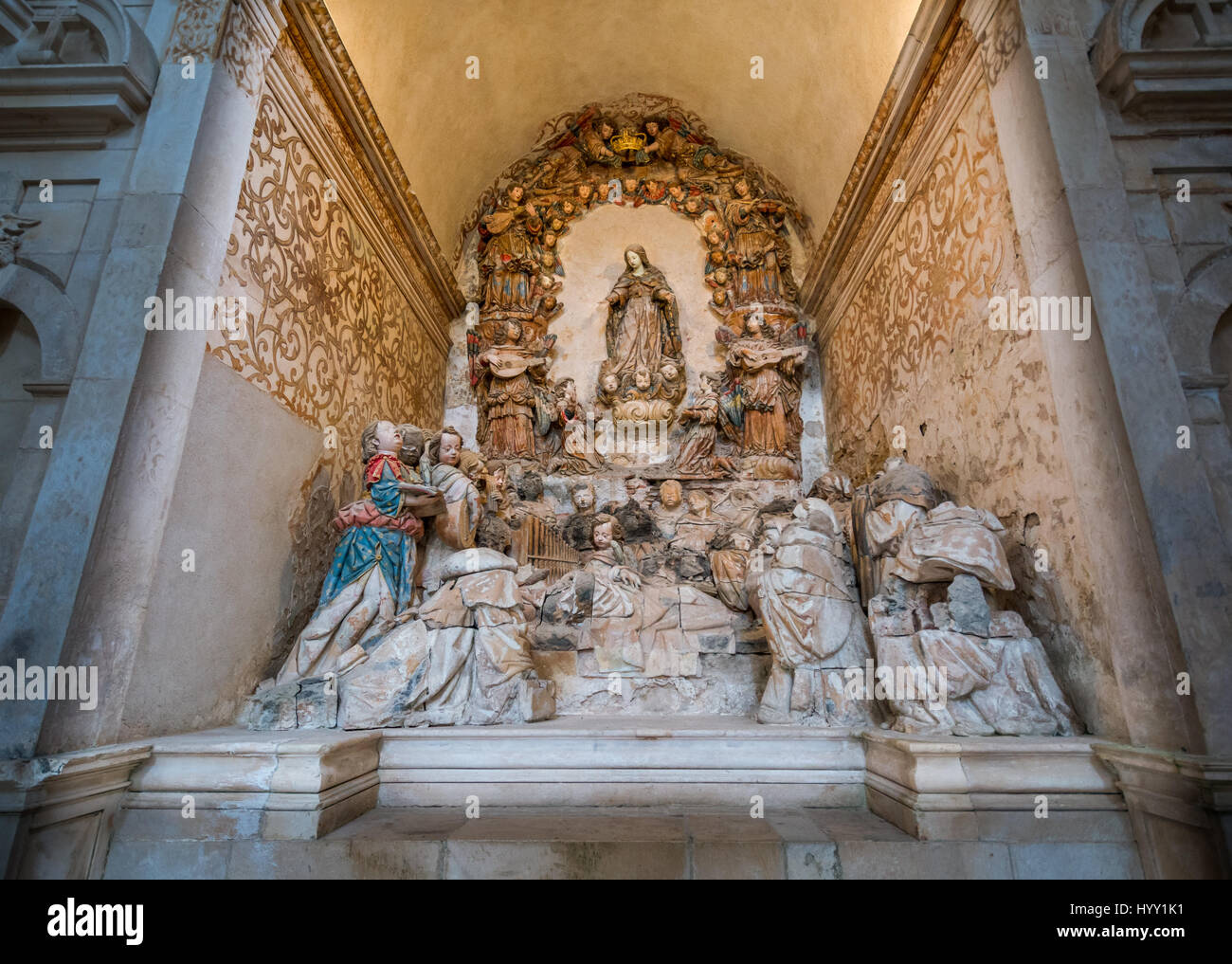 Cappella di San Bernardo, Alcobaca Monastero, Alcobaca, Portogallo 03 Luglio 2016 Foto Stock