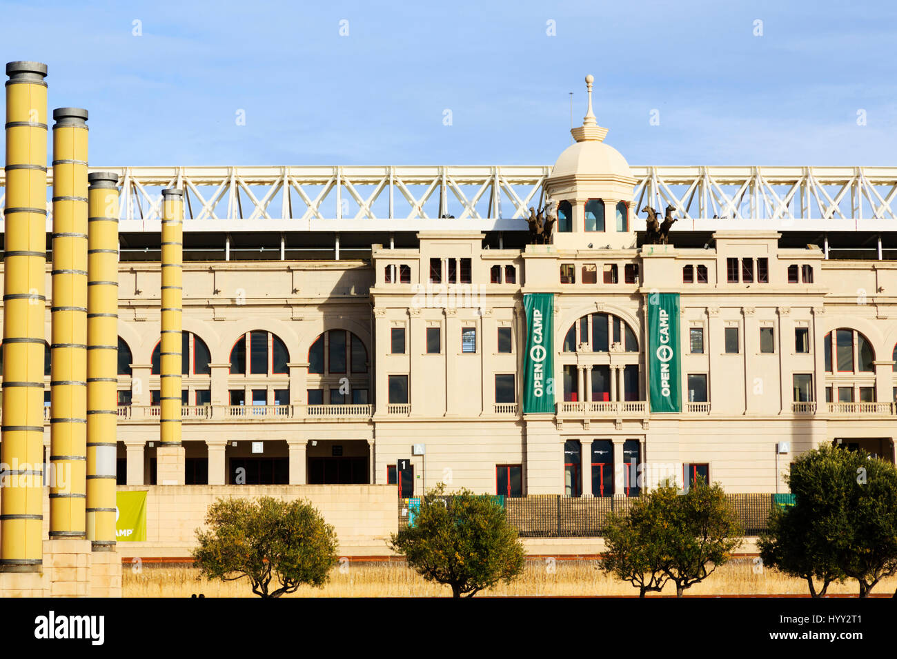Estadi Olimpic de Monjuic Lluis Companys, 1992 Olympics venue, Barcellona, Catalunya, Spagna Foto Stock