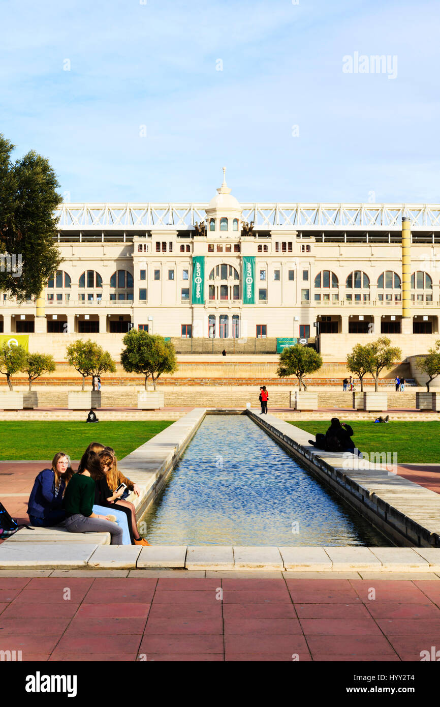 Estadi Olimpic de Monjuic Lluis Companys, 1992 Olympics venue, Barcellona, Catalunya, Spagna Foto Stock
