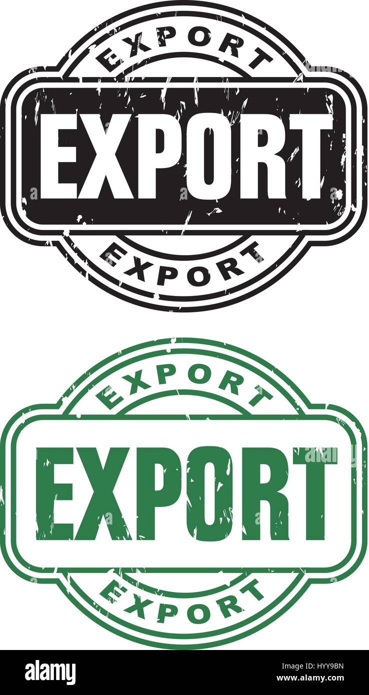 Esportazione di bollo Illustrazione Vettoriale