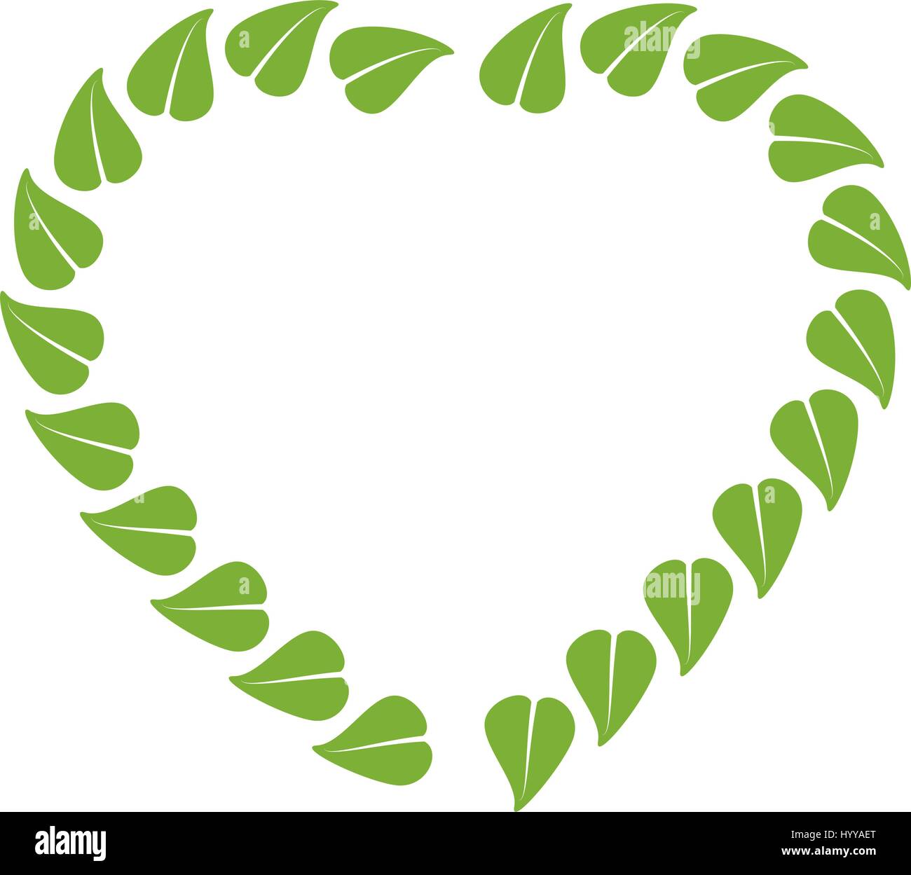 Lasciare cibo cuore timbro organico Illustrazione Vettoriale