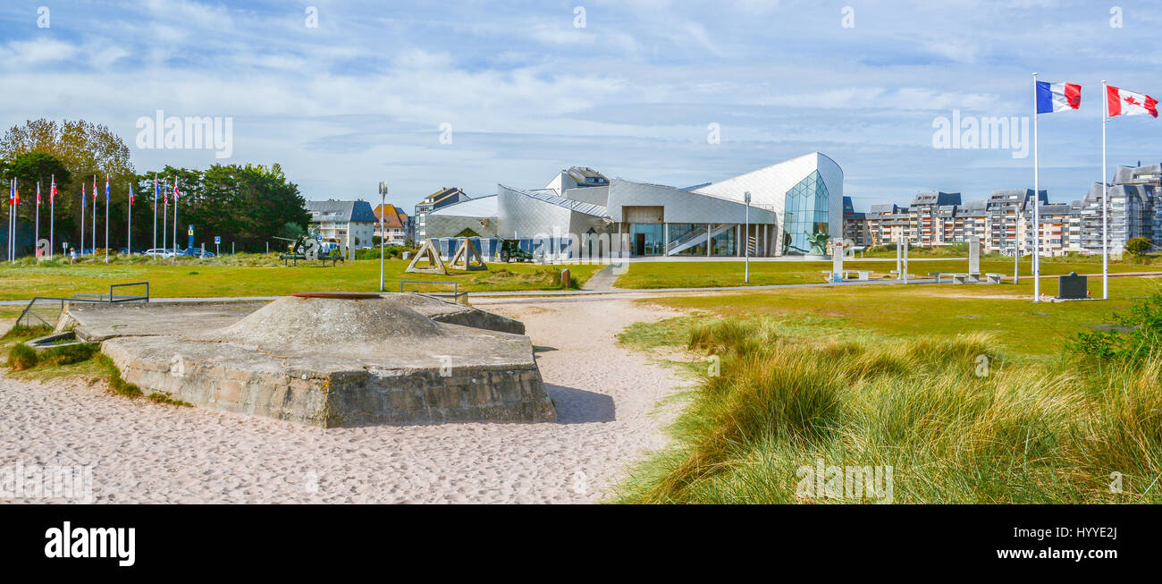 Juno Beach Centro canadese, in Normandia, Francia, possono-08-2016 Foto Stock