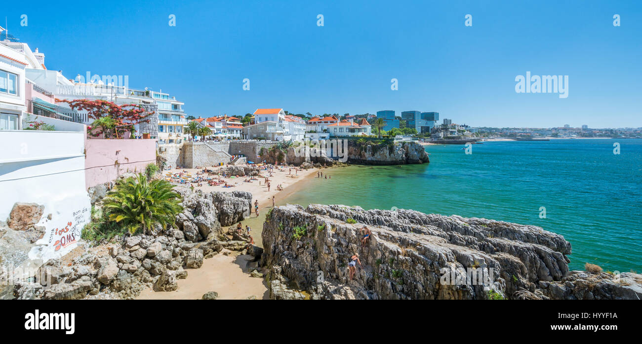 Scenic summer view in Cascais, distretto di Lisbona, Portogallo, luglio-02-2016 Foto Stock