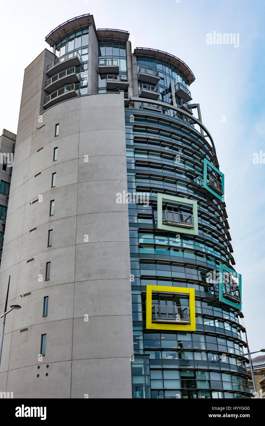 La costruzione delle imbarcazioni (Todd architetti 2009), Queen Square, Belfast, County Antrim, Irlanda del Nord, Regno Unito Foto Stock