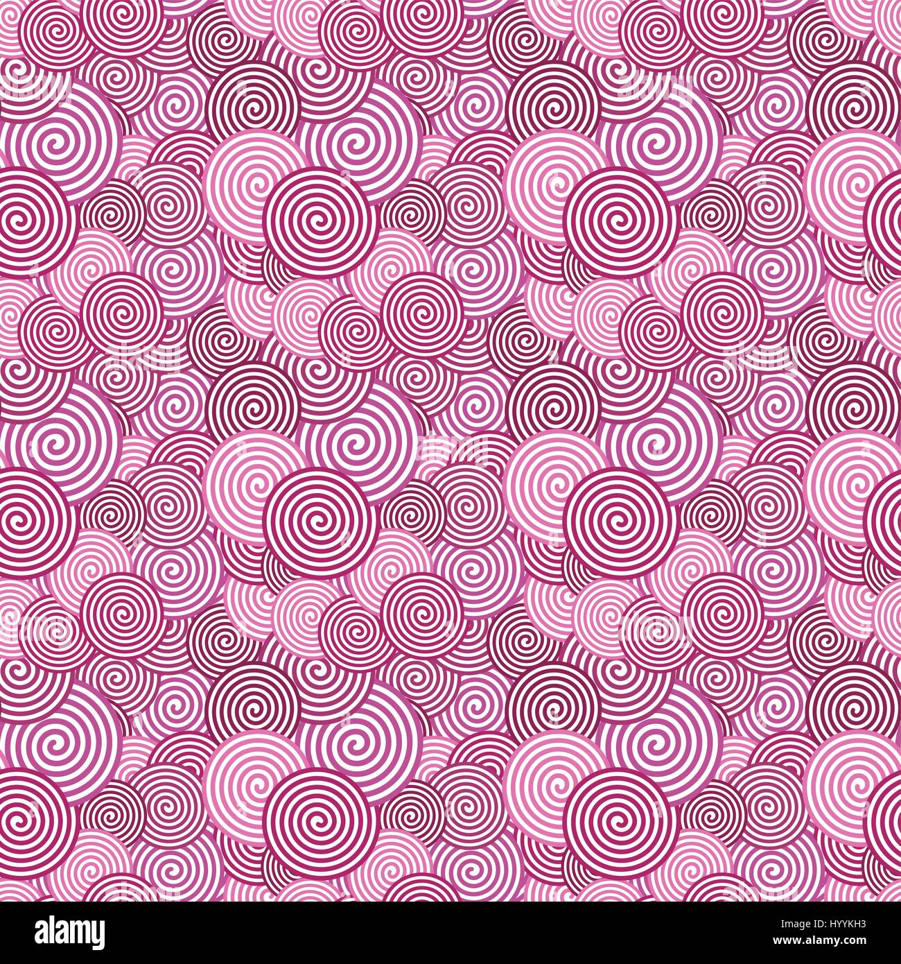 Colorato modello senza giunture. Abstract a spirale arte psichedelica Backgr Illustrazione Vettoriale