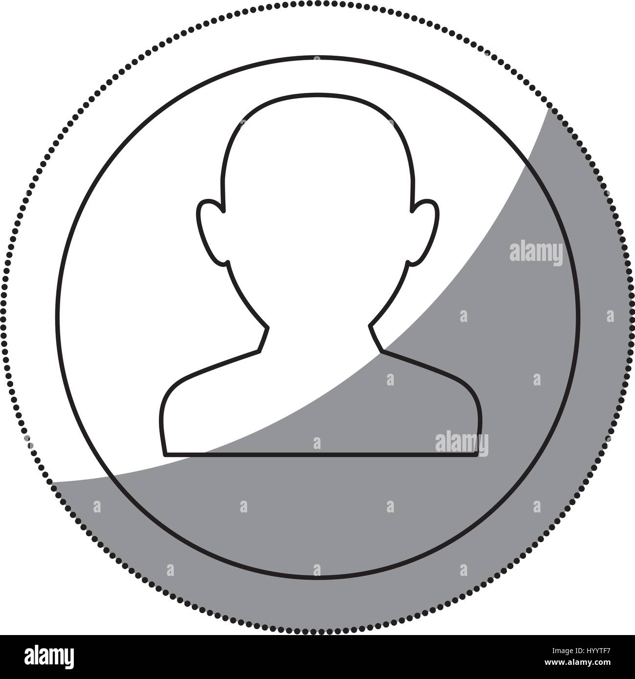 Utente uomo icona avatar Illustrazione Vettoriale