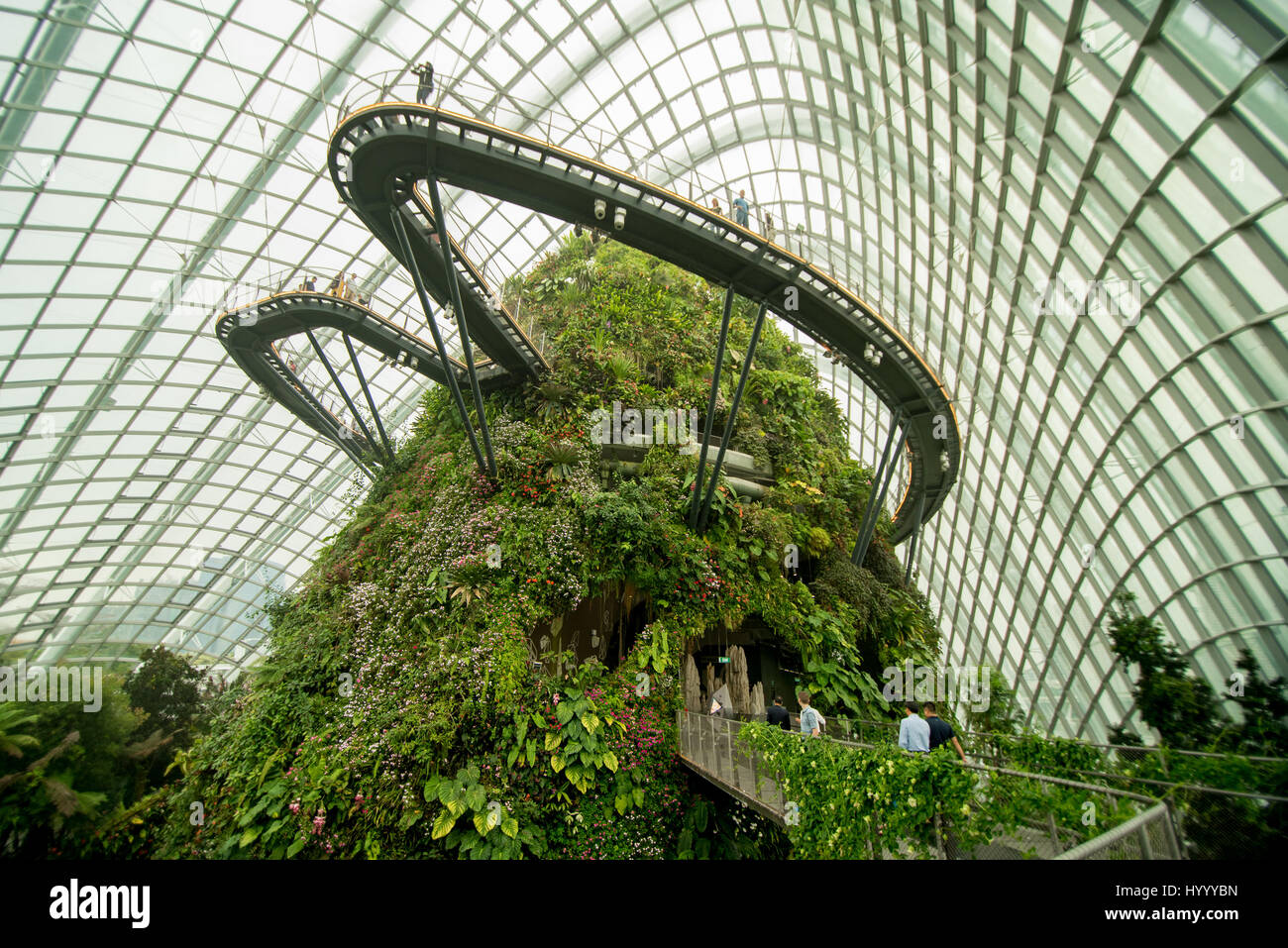 Ponticello del cielo, casa verde, Singapore Foto Stock