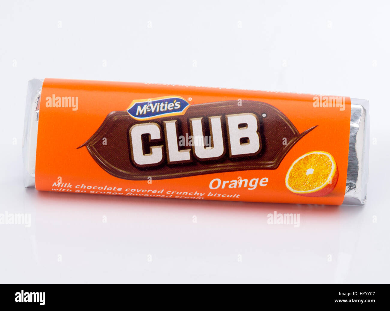 Il biscotto Orange Club di McVitie, Jacob's Club Biscuit, è nato in Irlanda intorno al 1914. Foto Stock