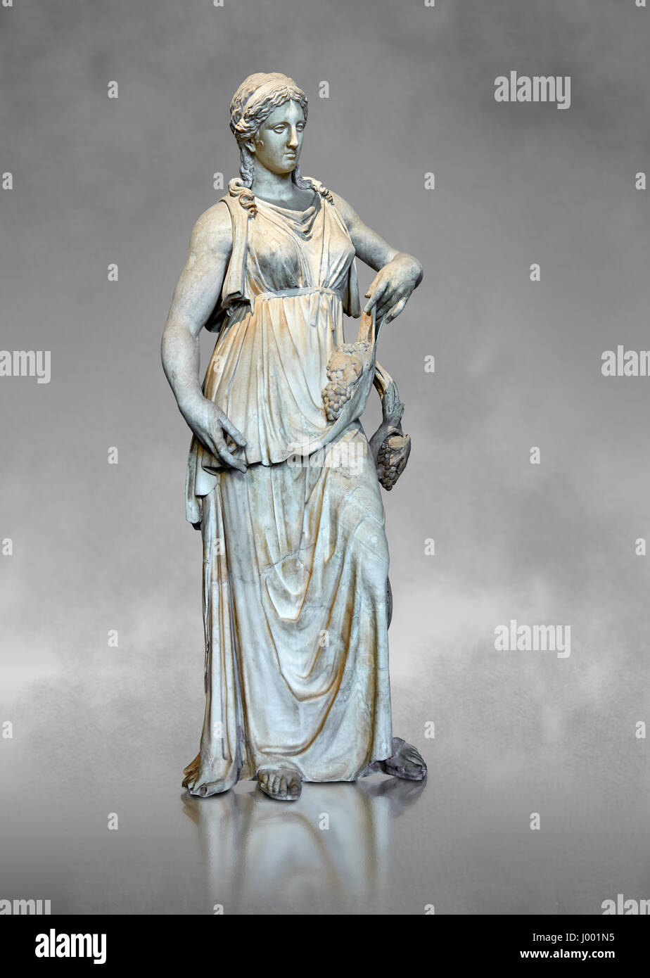 Bacchante o Ariadne, Romana statua in marmo di c.150 annuncio. La collezione Borghese inv MR 102 o Ma 676, al museo del Louvre a Parigi Foto Stock