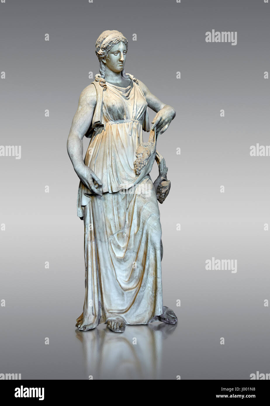 Bacchante o Ariadne, Romana statua in marmo di c.150 annuncio. La collezione Borghese inv MR 102 o Ma 676, al museo del Louvre a Parigi Foto Stock