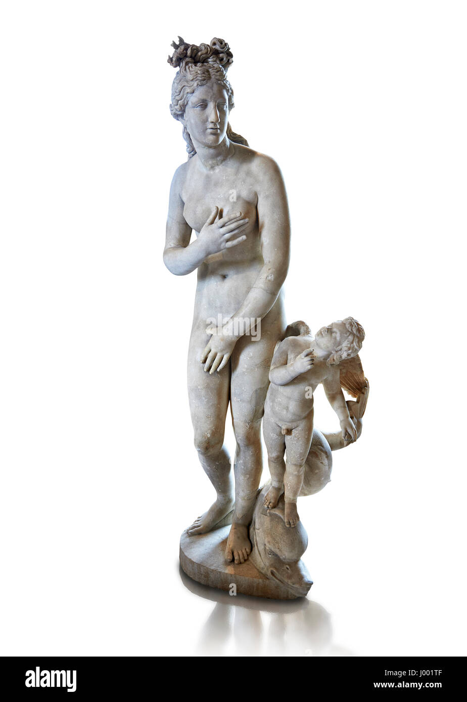 Afrodite (Venere per i romani) "tipo Capitolino". Ii sec. d.c. statua romana, marmo, dall'acqua Traversa vicino Roma. Inv MR 369 o Ma 335, il museo del Louvre Foto Stock