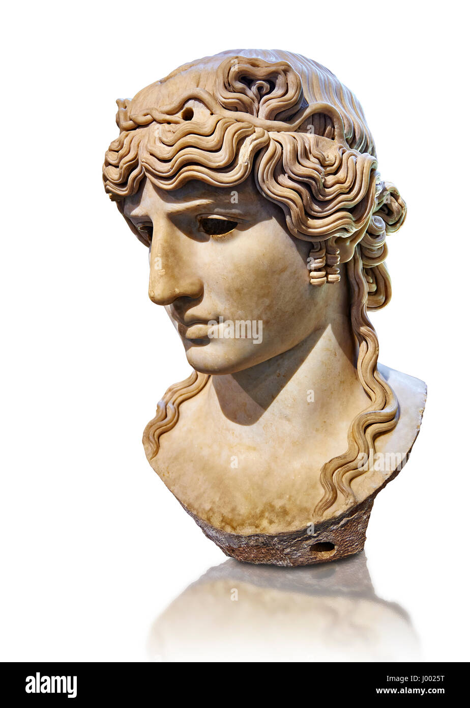 Antinoo Mondragone, Romana busto in marmo da c. 130 annuncio. Collezione Borghese Inv n. Signor 412 o Ma 1205, dal museo del Louvre di Parigi. Foto Stock