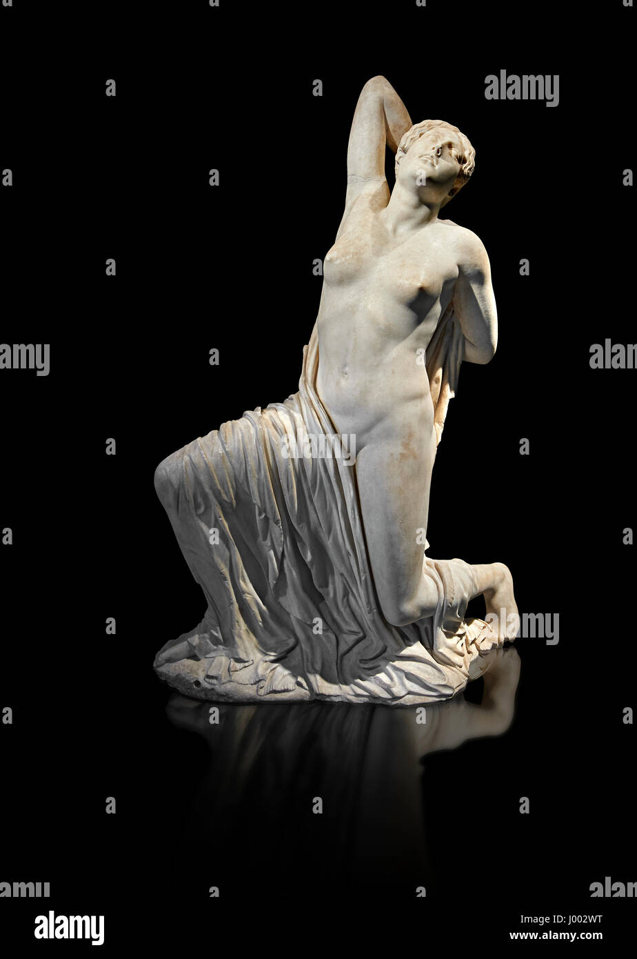 V secolo a.c. statua greca di un Niobid dagli Horti Sallustiani, INV 72274, il Museo Nazionale Romano, Roma, Italia Foto Stock
