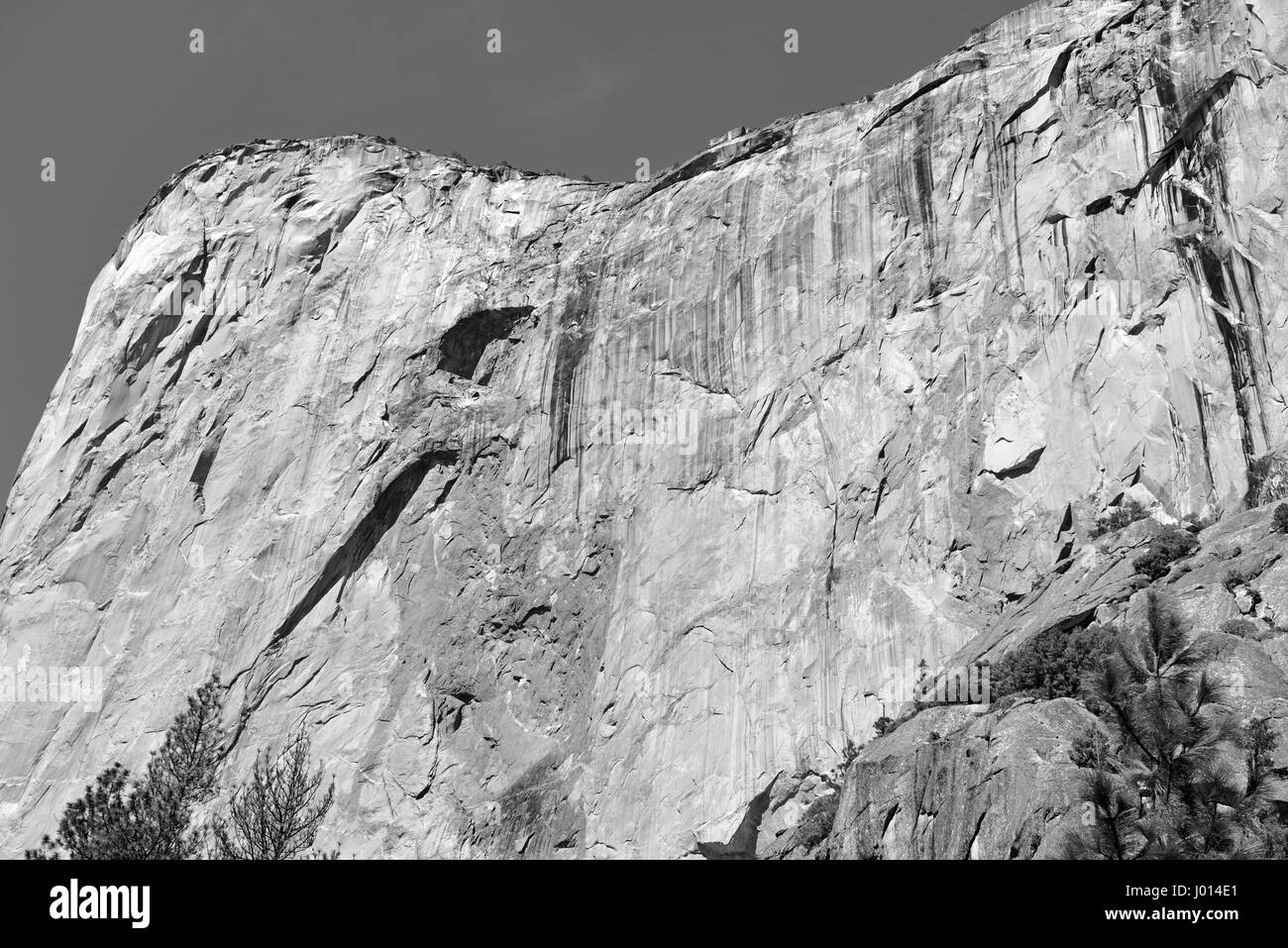 Monolito di granito di El Capitan in Yosemite National Park, California Foto Stock