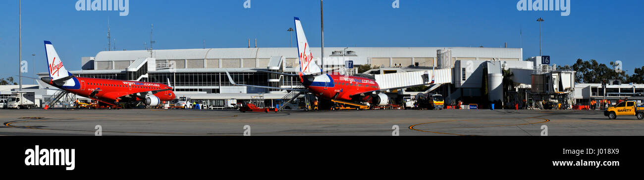 Panorama di Perth aeroporto nazionale, Western Australia. Foto Stock