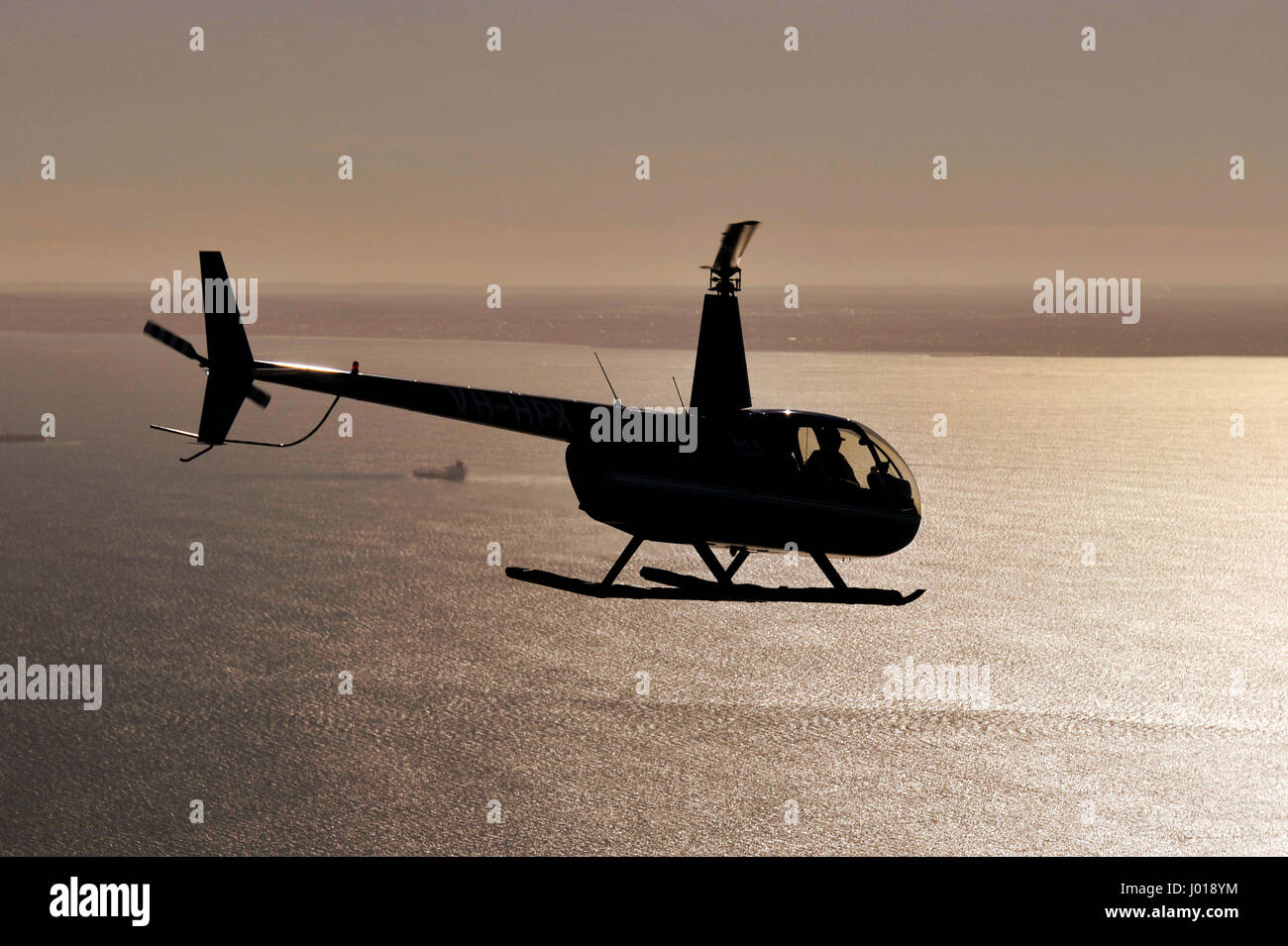Robinson R44 Clipper elicottero Foto Stock