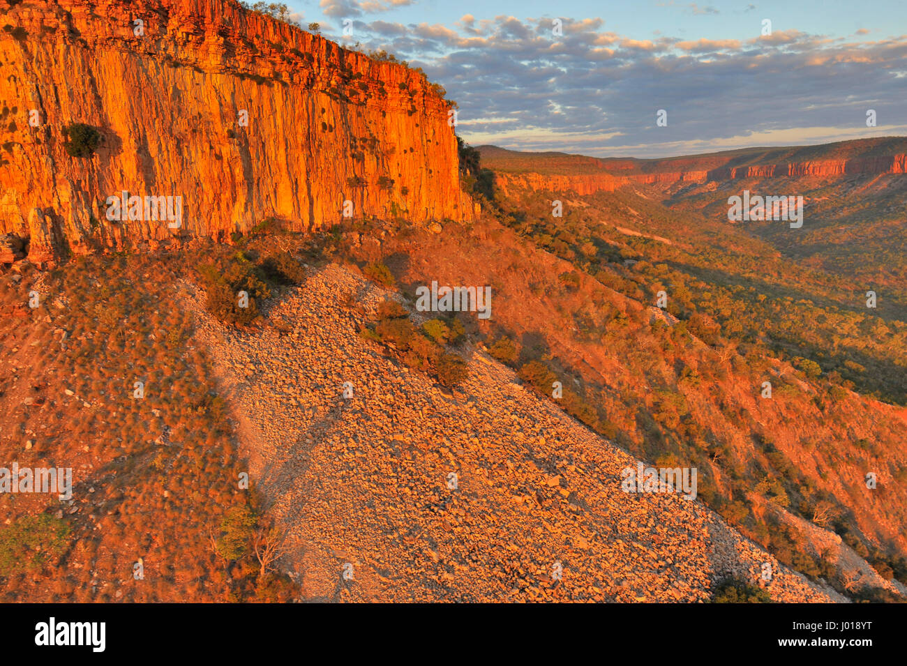 Il rosso ocra rocce della regione di Kimberley del Western Australia. Foto Stock