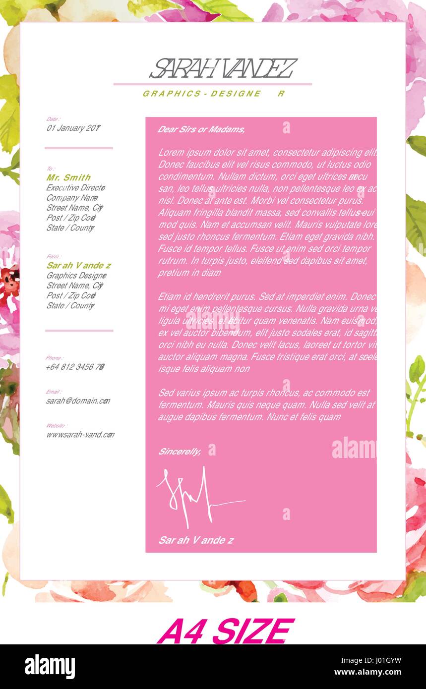 Ripristino floreali, è un semplice riprendere & cover letter sfumature di natura / floreale fresco. Illustrazione Vettoriale