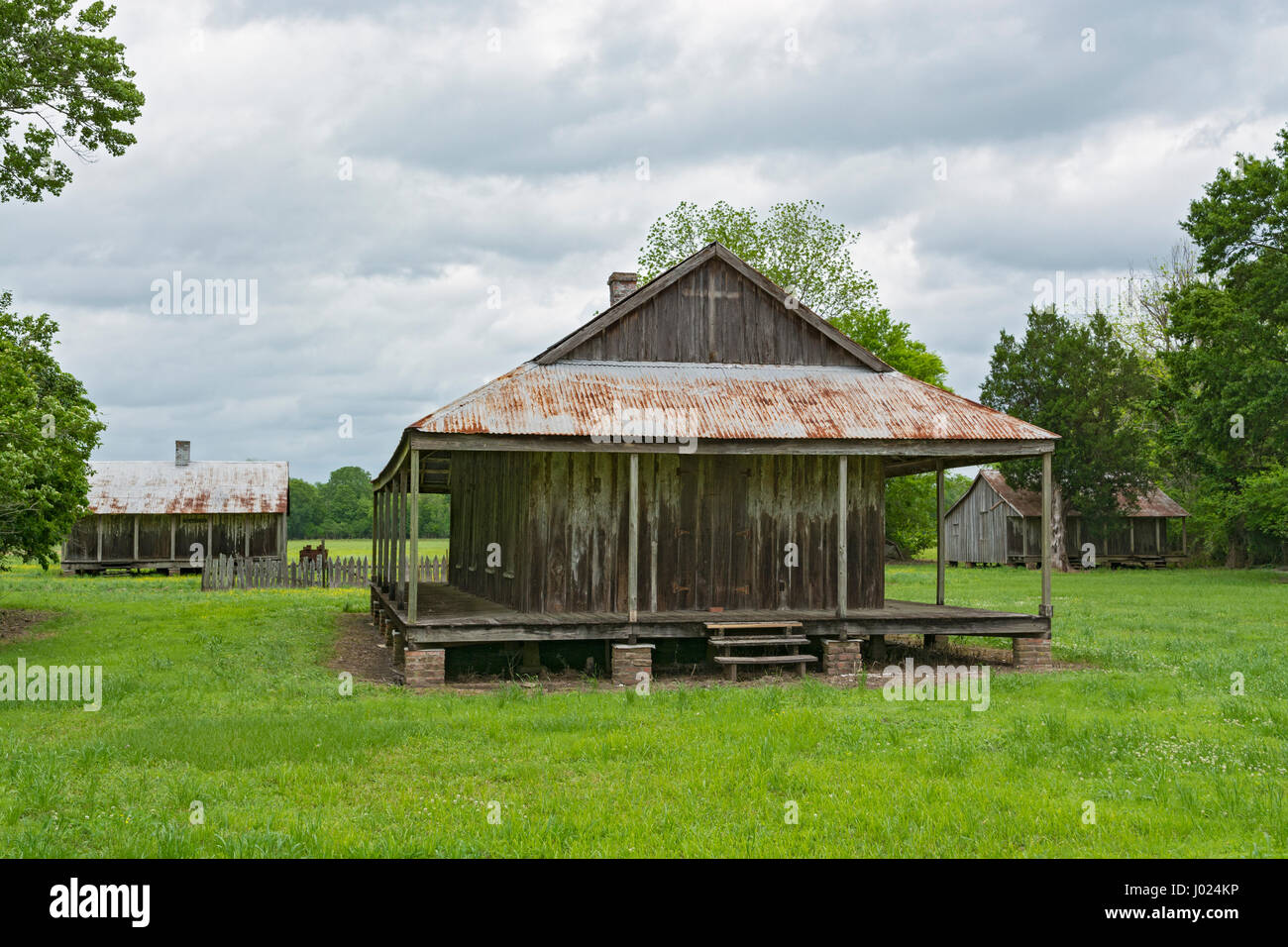 In Louisiana, Thibodaux, alloro Valley Village, piantagione di zucchero museum, chiesa Foto Stock