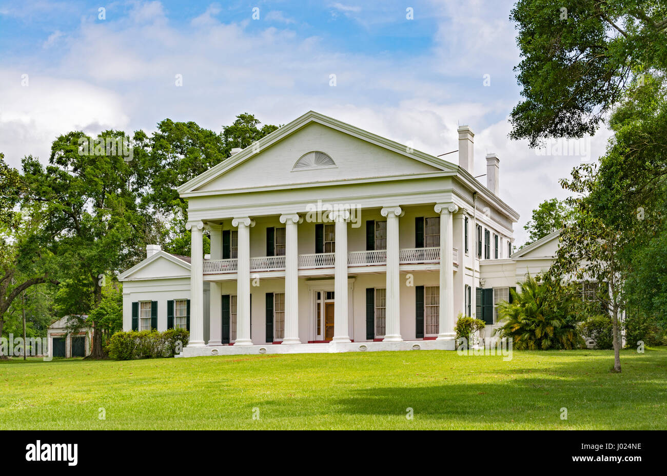In Louisiana, Napoleonville, Madewood Plantation House, circa1846, B & B, Revival Greco mansion dall architetto Henry Howard (1818-1884) Foto Stock