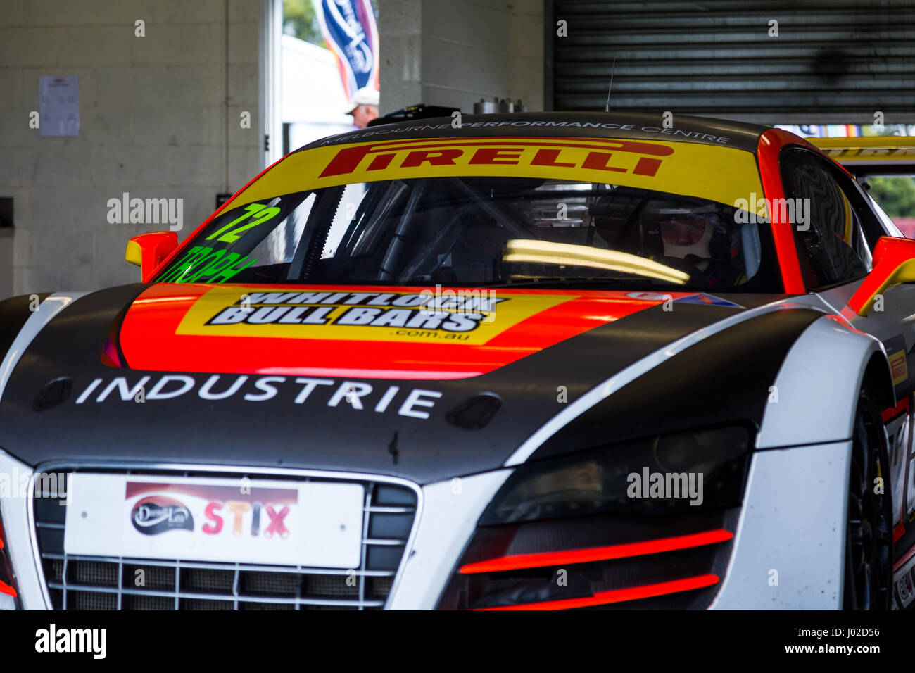 Sandown Raceway, Australia. 09Apr, 2017. MELBOURNE, Australia - 9 aprile: pit lane durante il 2017 Shannon cittadini, Round 1 - Sandown Raceway, Australia su Aprile 09 2017. Foto: Dave Hewison Credito: Dave Hewison sport/Alamy Live News Foto Stock