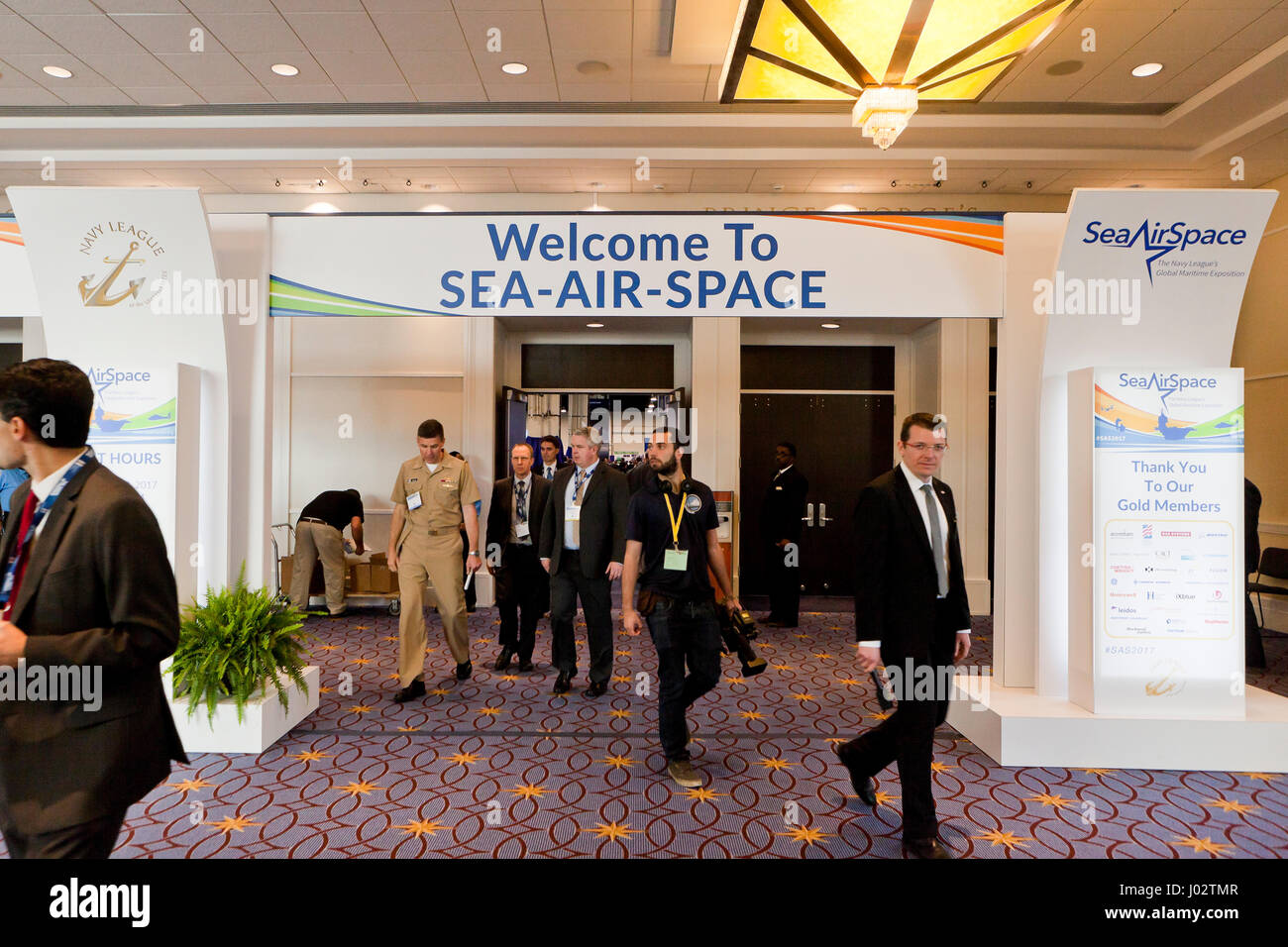 US Navy League Sea-Air-spazio esposizione - Washington DC, Stati Uniti d'America Foto Stock