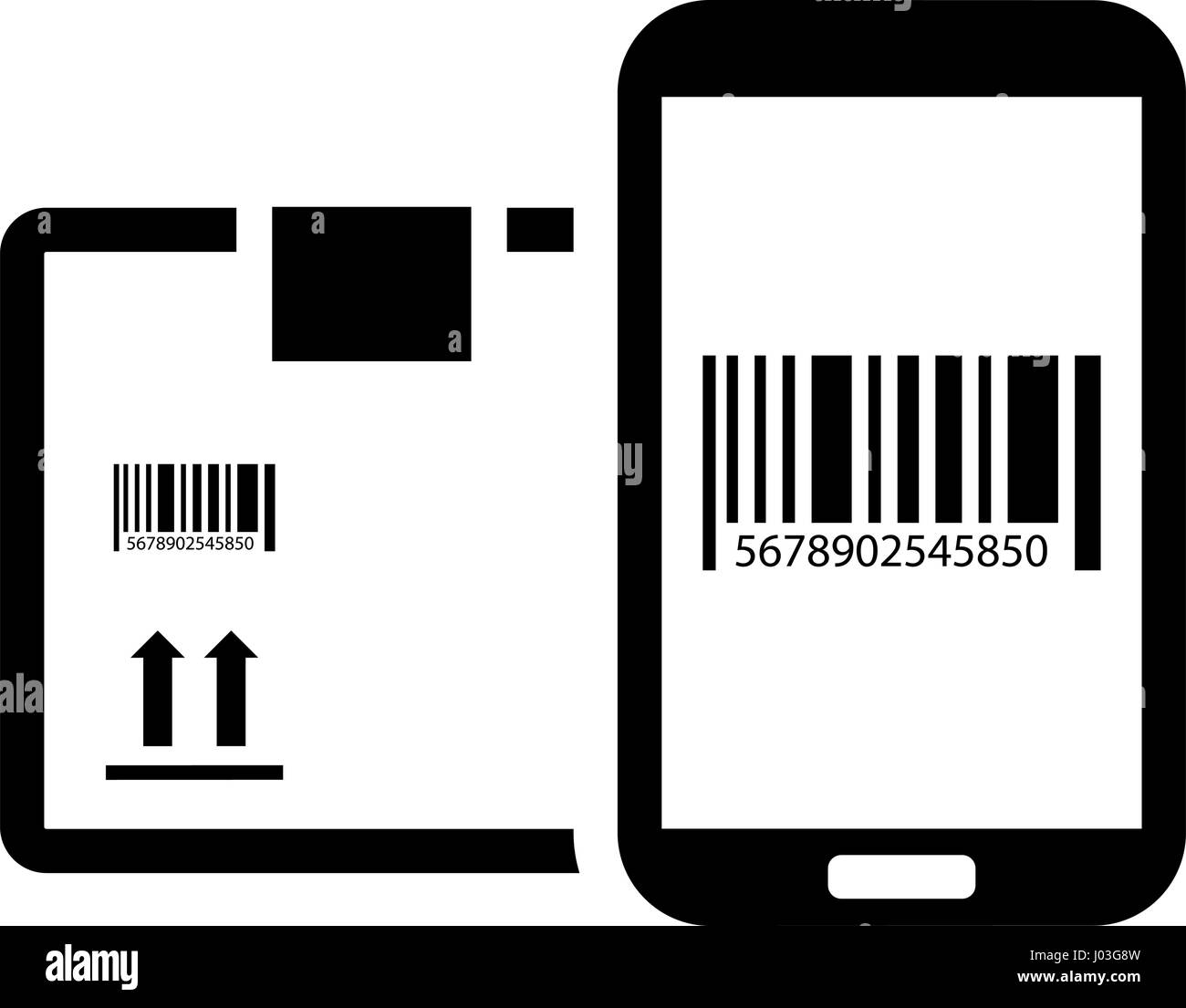 Tracciamento mobile icona Servizi. Design piatto. Illustrazione Vettoriale