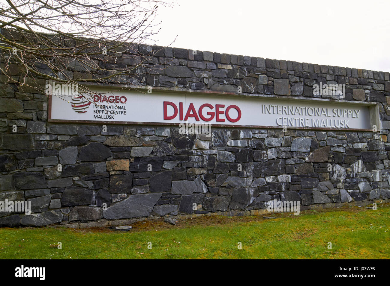Diageo international supply depot mallusk Newtownabbey Regno Unito Foto Stock