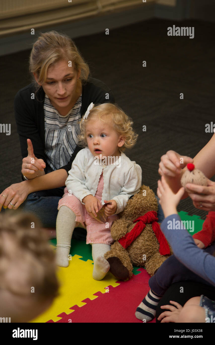 Baby & Toddler segno classe di lingua Foto Stock