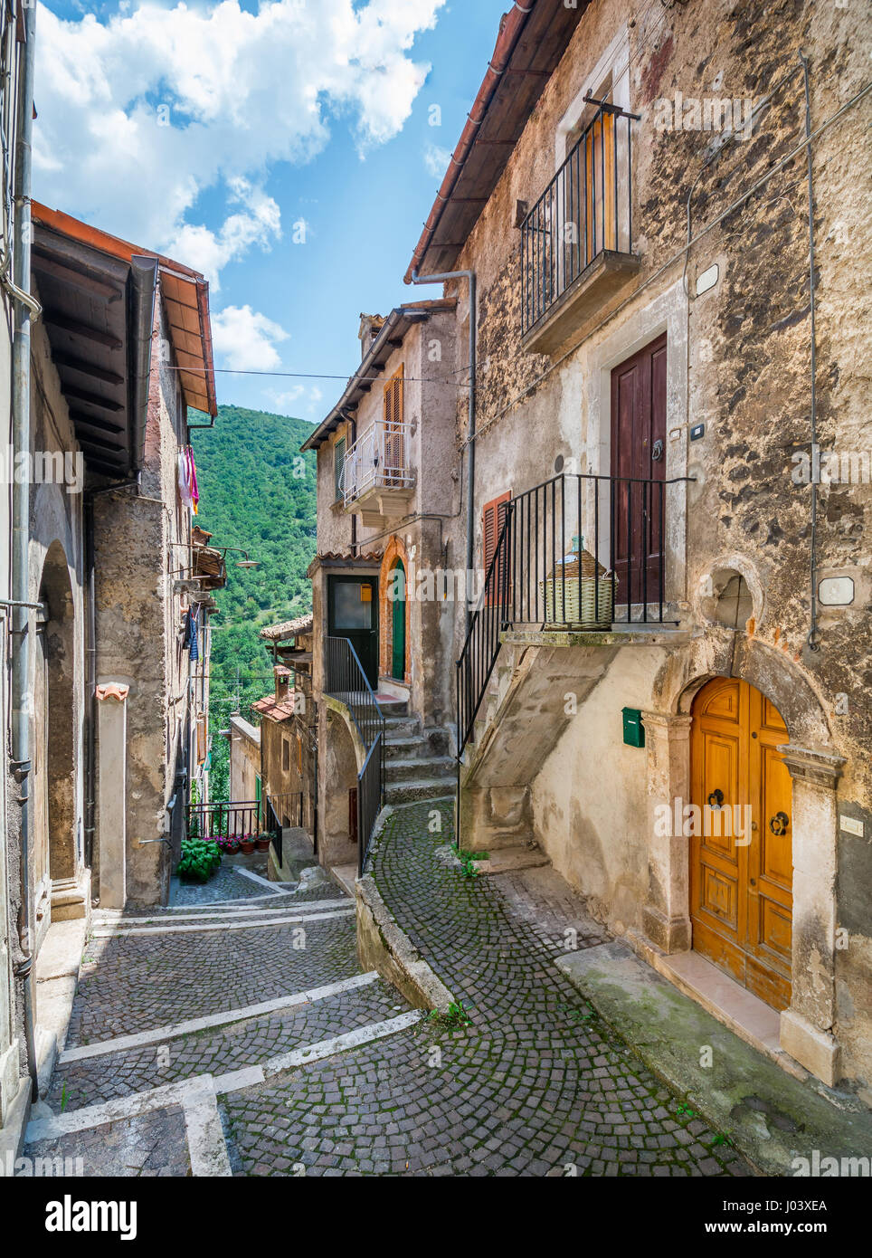 Scanno, Provincia de L'Aquila, Abruzzo (Italia) Foto Stock