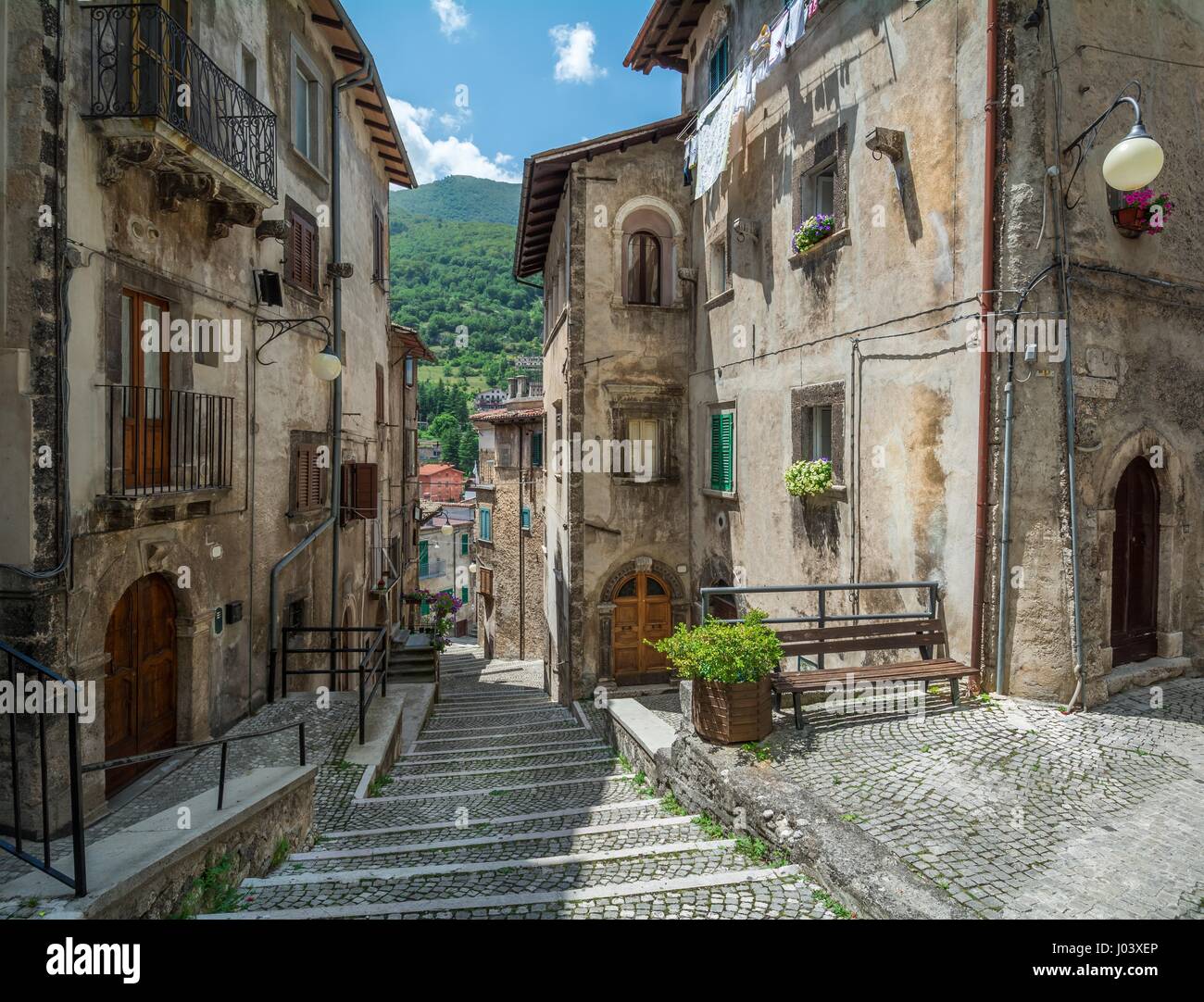 Scanno, Provincia de L'Aquila, Abruzzo (Italia) Foto Stock