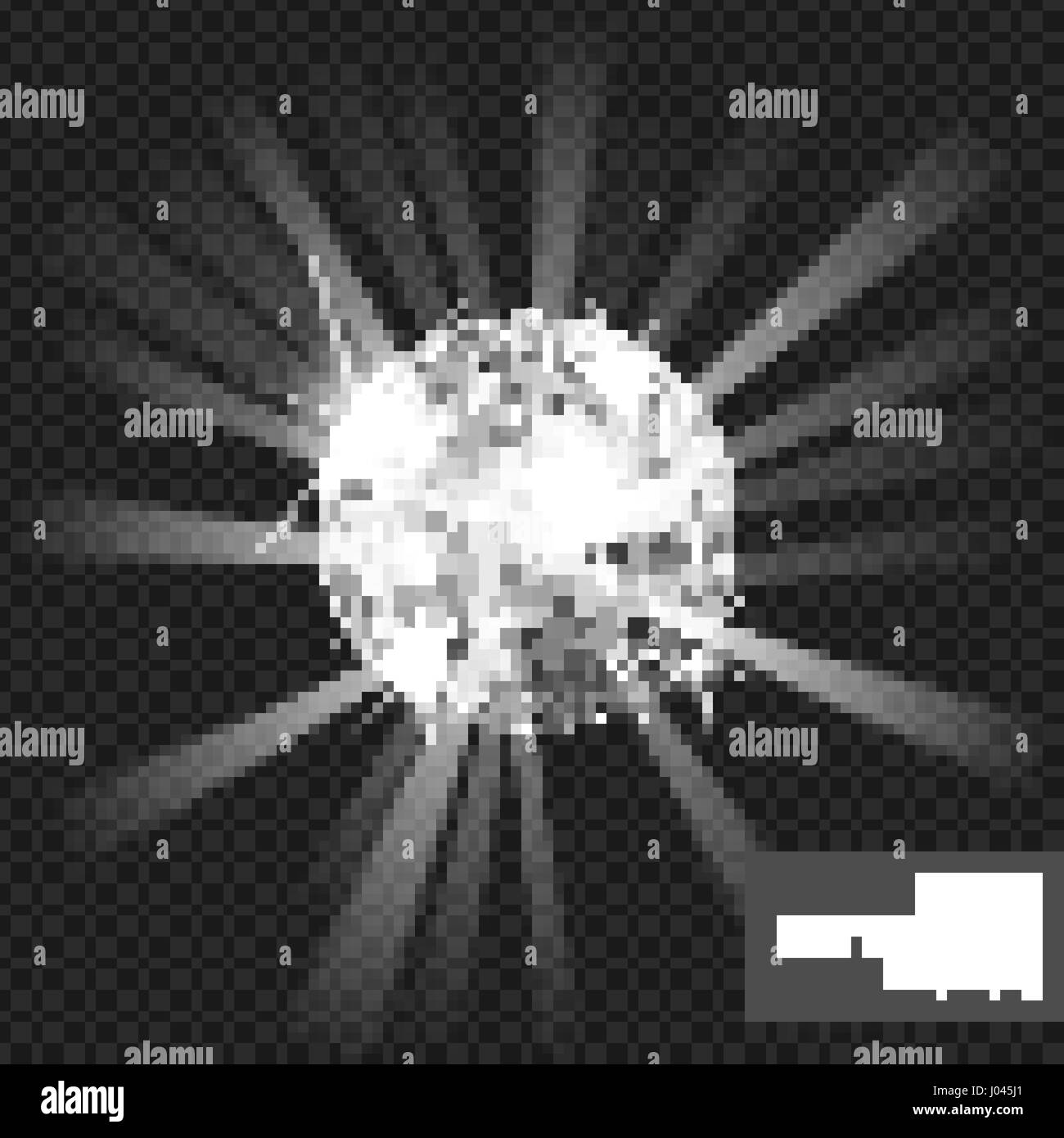 Palla da discoteca. Sfondo della discoteca Illustrazione Vettoriale