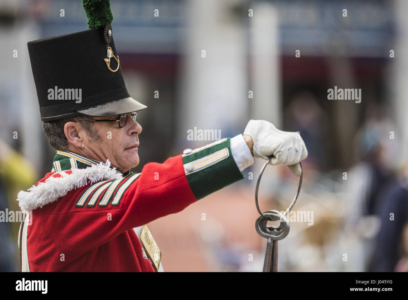 Gibilterra la rievocazione militare Foto Stock