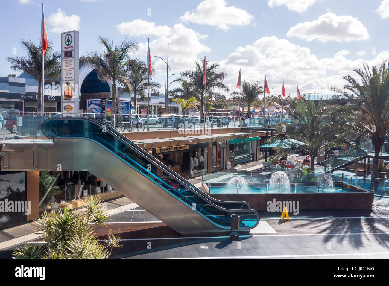 Las Palmeras Centri commerciali a Fuengirola. Foto Stock