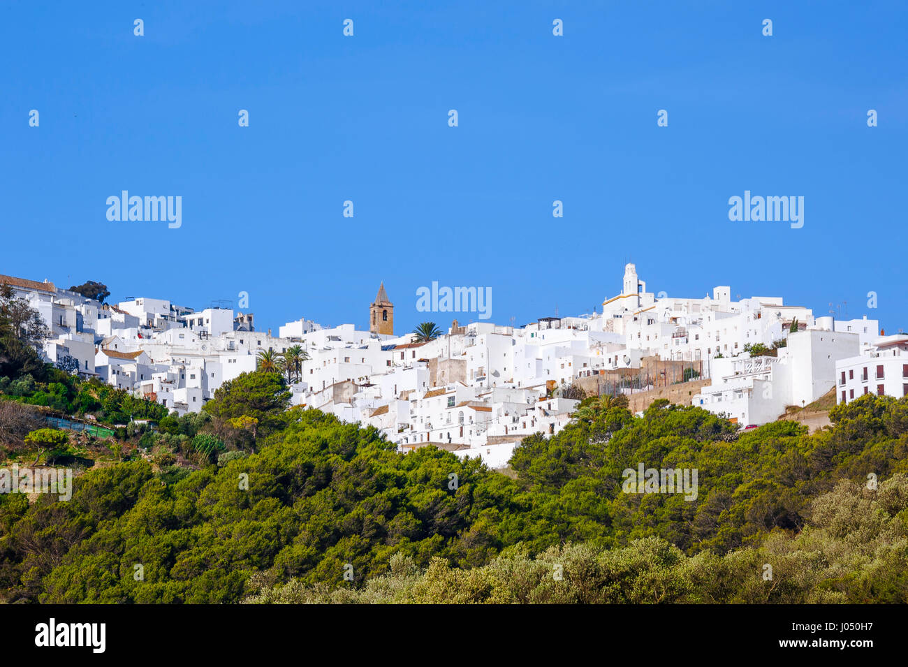 Vejer de la Frontera, bianche città dell'Andalusia, Pueblos Blancos, provincia di Cádiz, Spagna Foto Stock