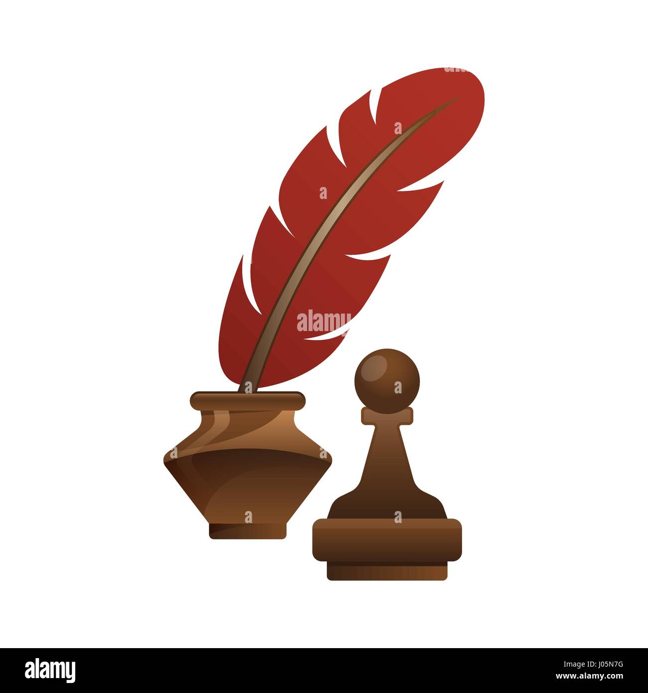 Notaio services.illustrazione vettoriale. Illustrazione Vettoriale