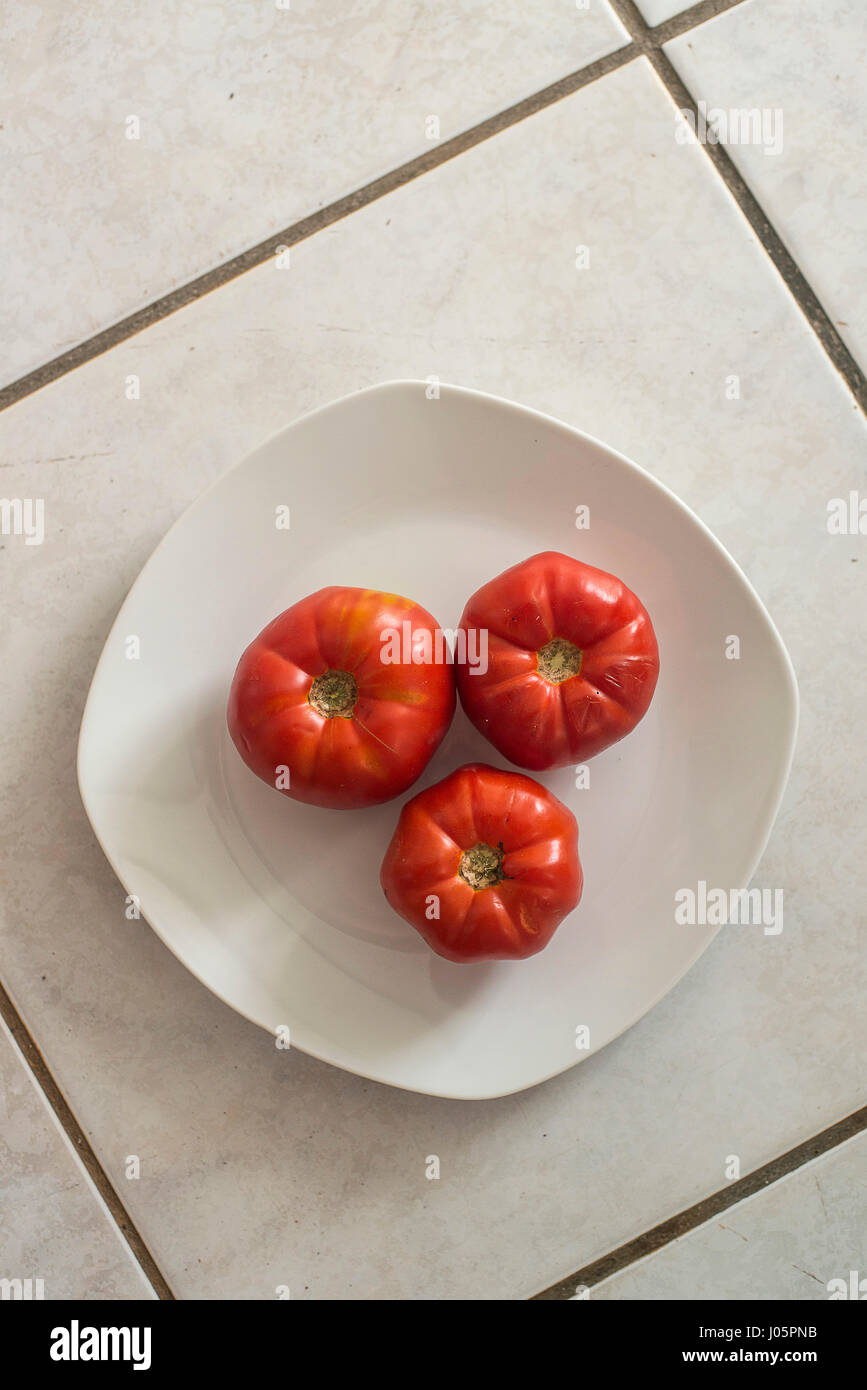 pomodori maturi Foto Stock