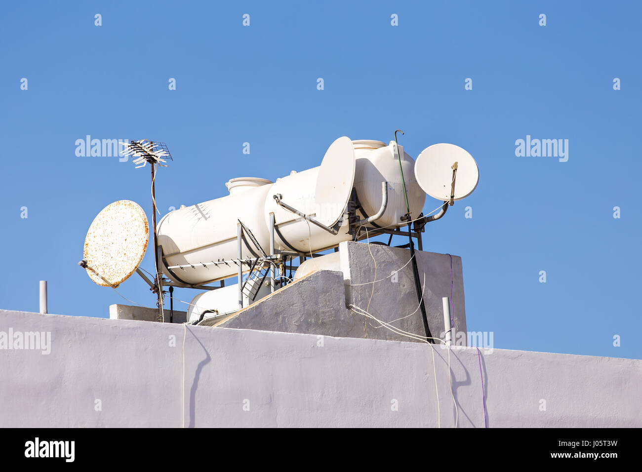 Riscaldamento Solare per energia verde Foto Stock