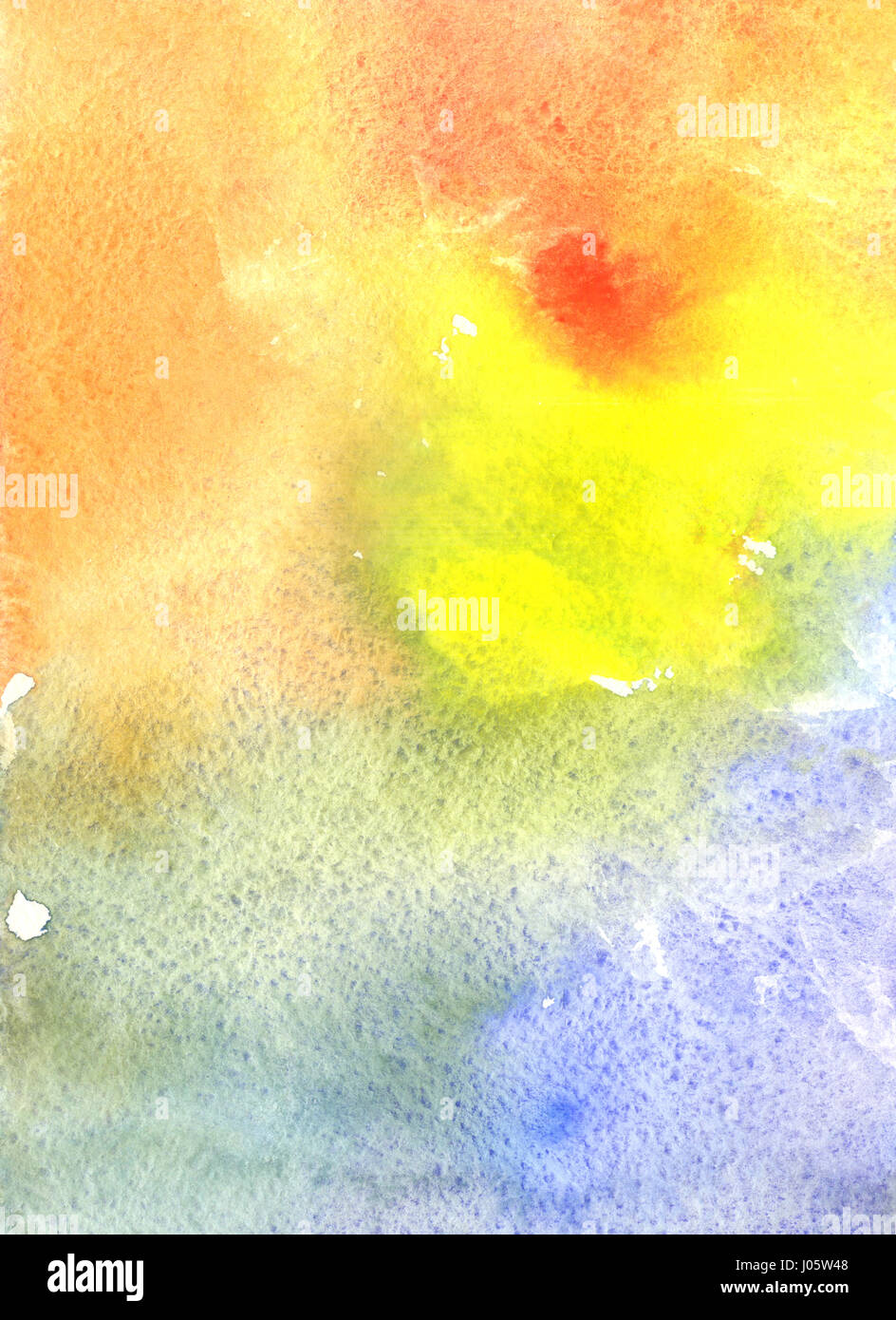 Acquerello multicolore sfocata bellissimo sfondo. Modello per la progettazione Foto Stock