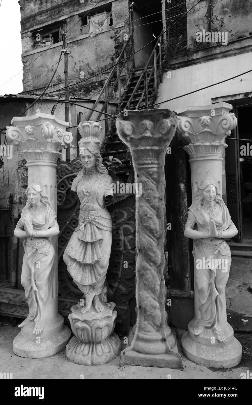 Statua, Kumar tully potter lane, Calcutta, West Bengal, India, Asia Foto Stock