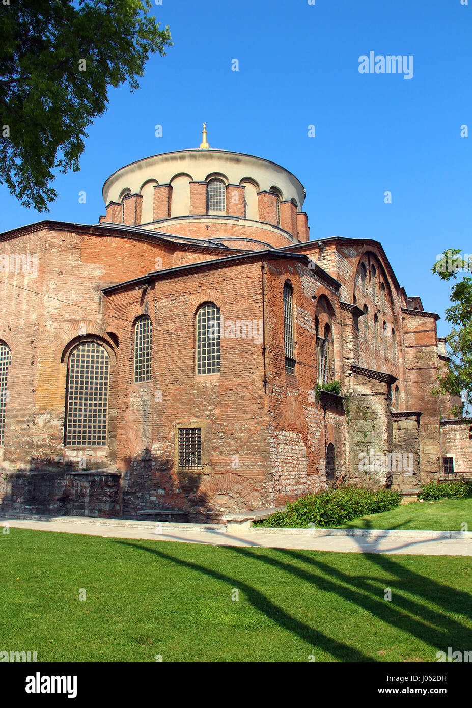 Hagia Irene chiesa (Aya Irini) nel parco del Palazzo Topkapi ad Istanbul in Turchia Foto Stock