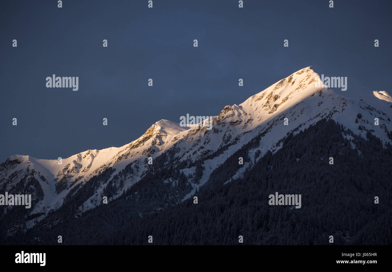 Una vista mozzafiato sulla Valle di Gastein, Austria. Foto Stock