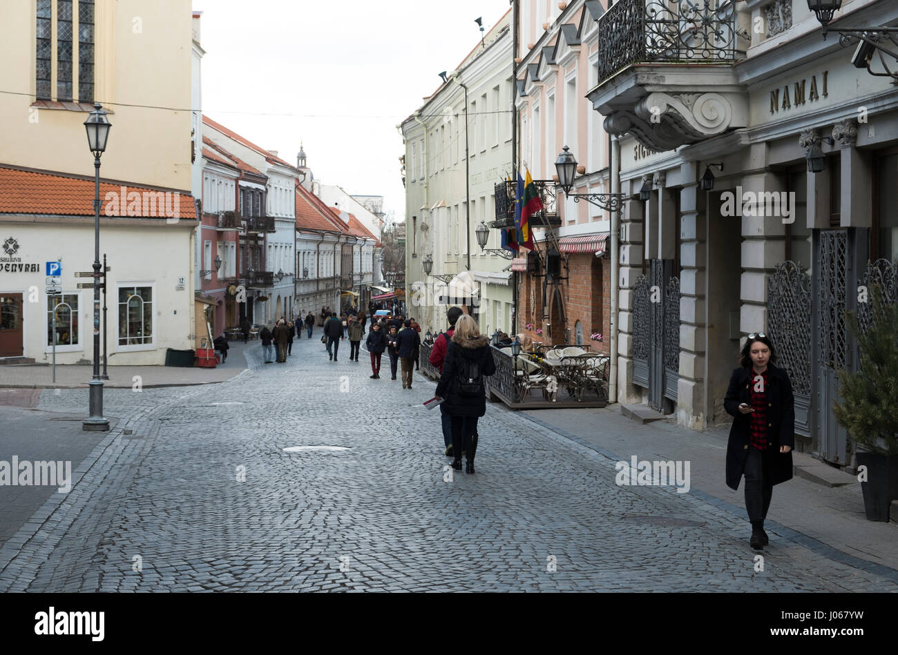 La città vecchia di Vilnius Foto Stock