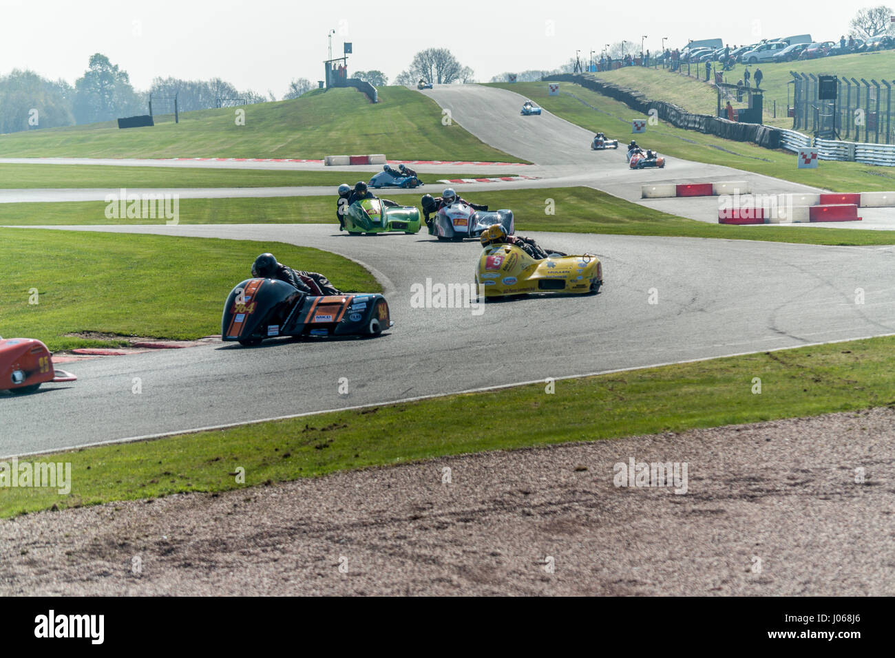 Sidecar moto racing Foto Stock