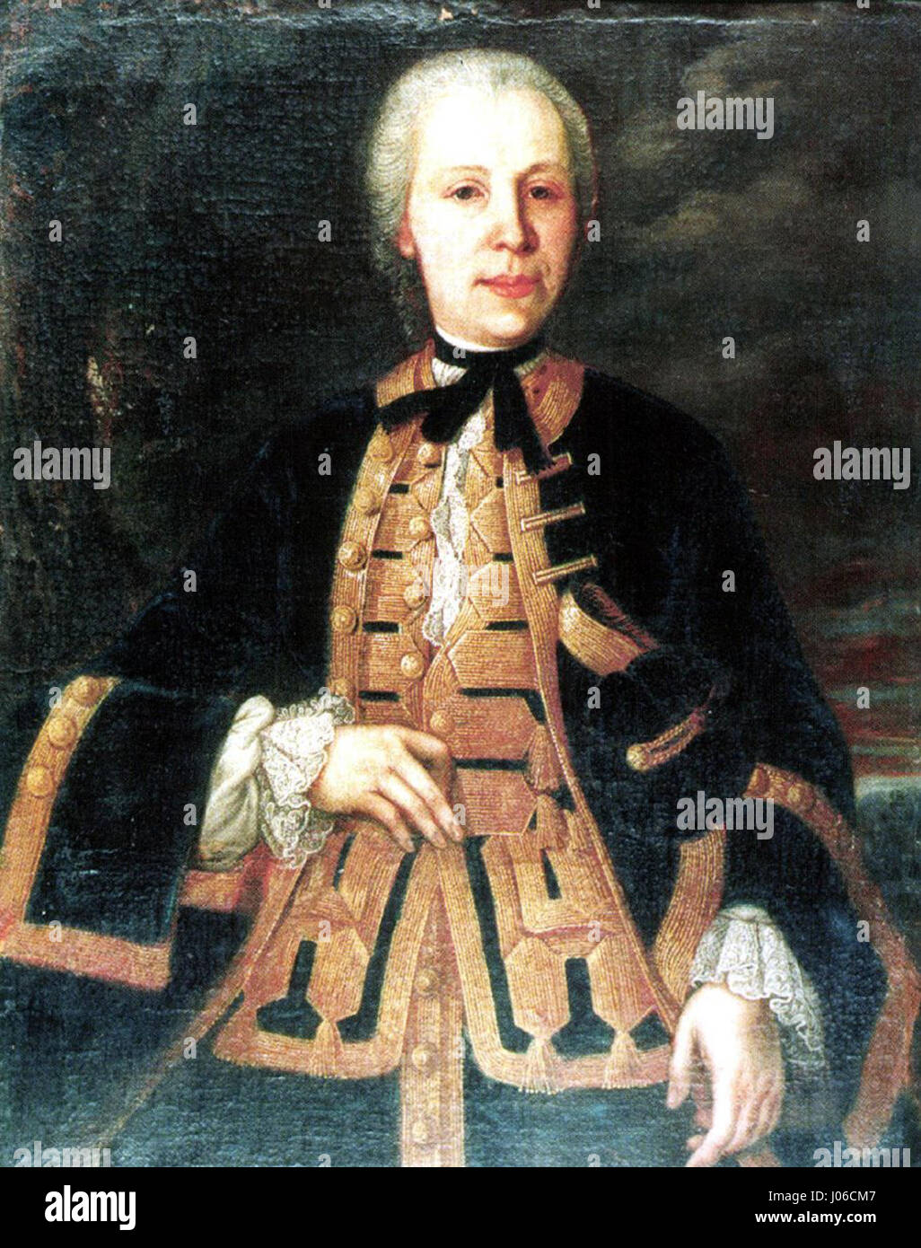 Questo ritratto di Antónia Pálffy, risalente al 1760, è un bell'esempio di ritrattistica europea del XVIII secolo. Raffigura una donna di nobile discendenza in stile rococò, mostrando l'eleganza e la grazia tipiche del periodo. Foto Stock