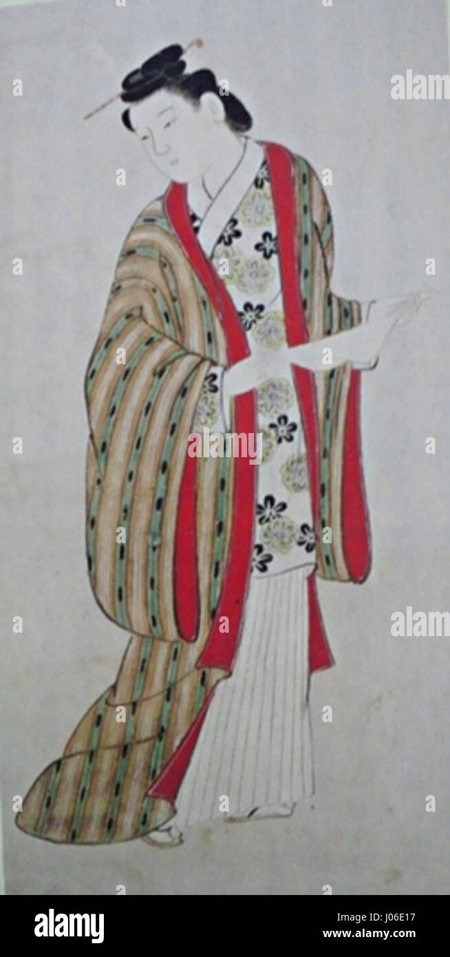 Questa voce contiene un titolo non inglese che probabilmente si riferisce a un'opera di origine asiatica, ma l'artista e il soggetto rimangono non identificati a causa dell'uso di caratteri non latini. Foto Stock